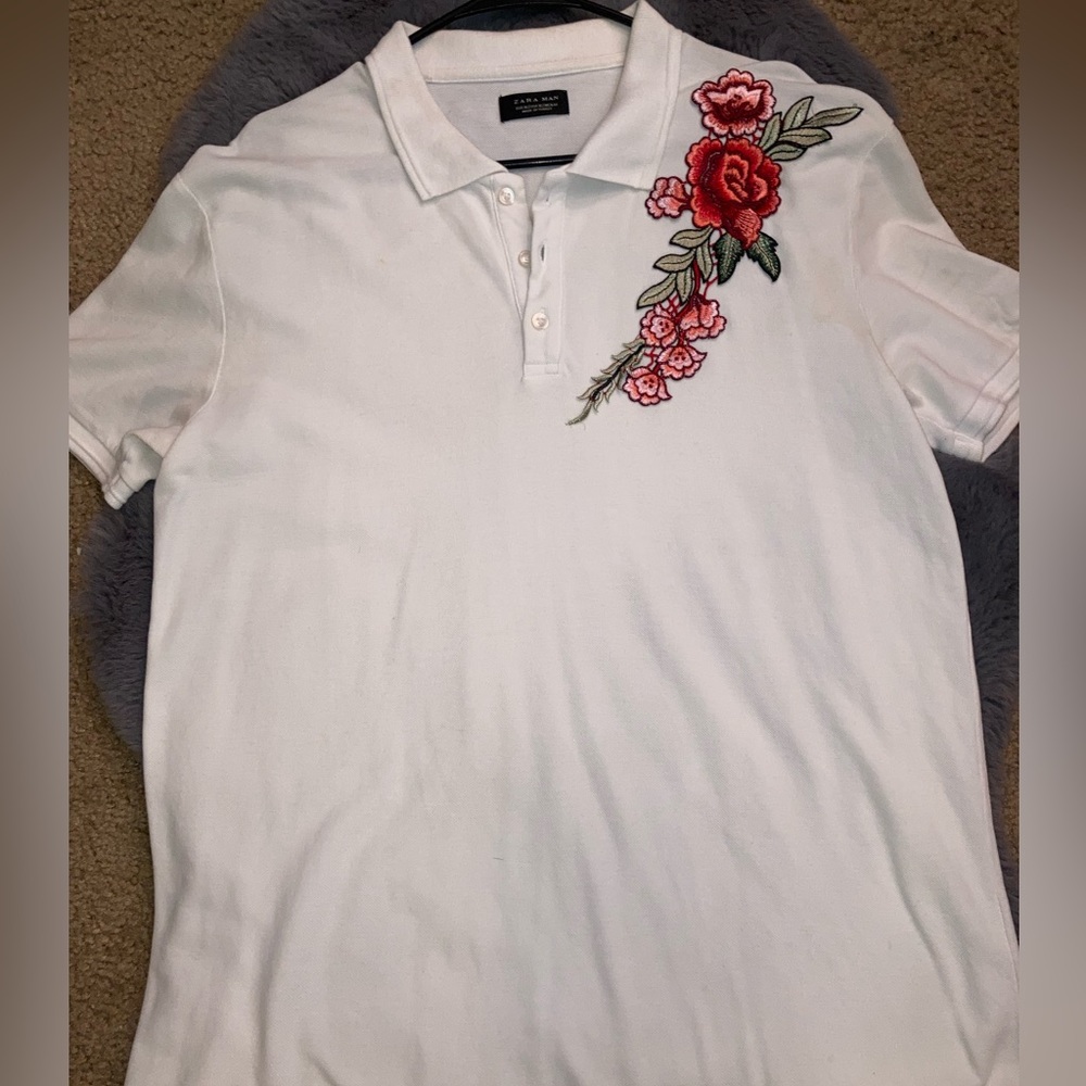 Zara Designer Polo Shirt XL